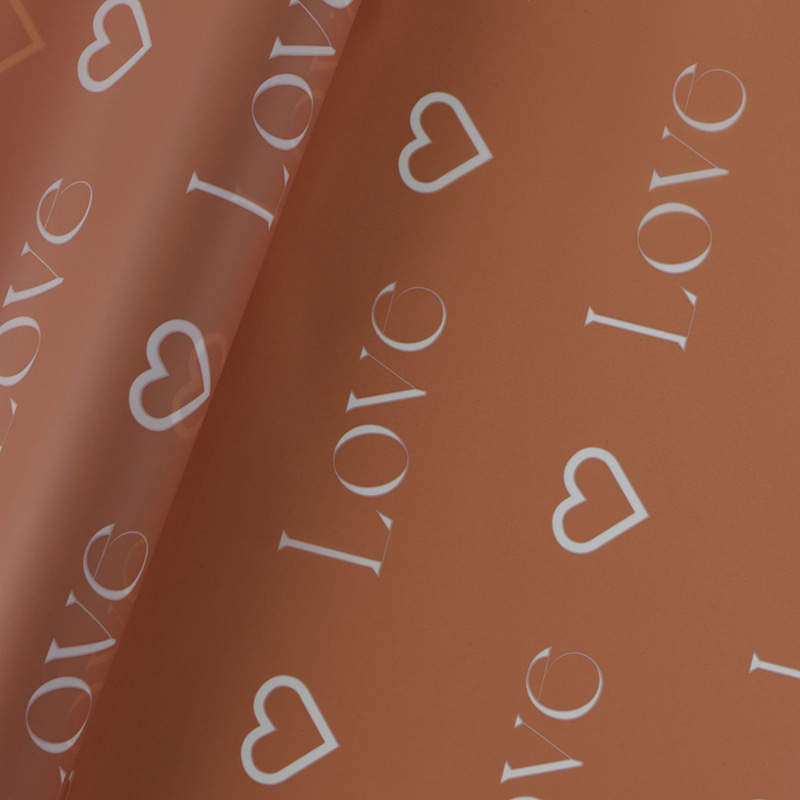 Liefdesbrieven Print Design Bloem Inpakpapier Nossa met waterdichte coating Kleurrijk