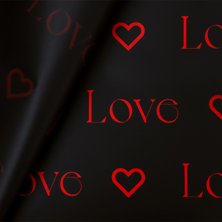 Liefdesbrieven Print Design Bloem Inpakpapier Nossa met waterdichte coating Kleurrijk