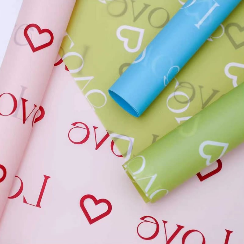 Liefdesbrieven Print Design Bloem Inpakpapier Nossa met waterdichte coating Kleurrijk