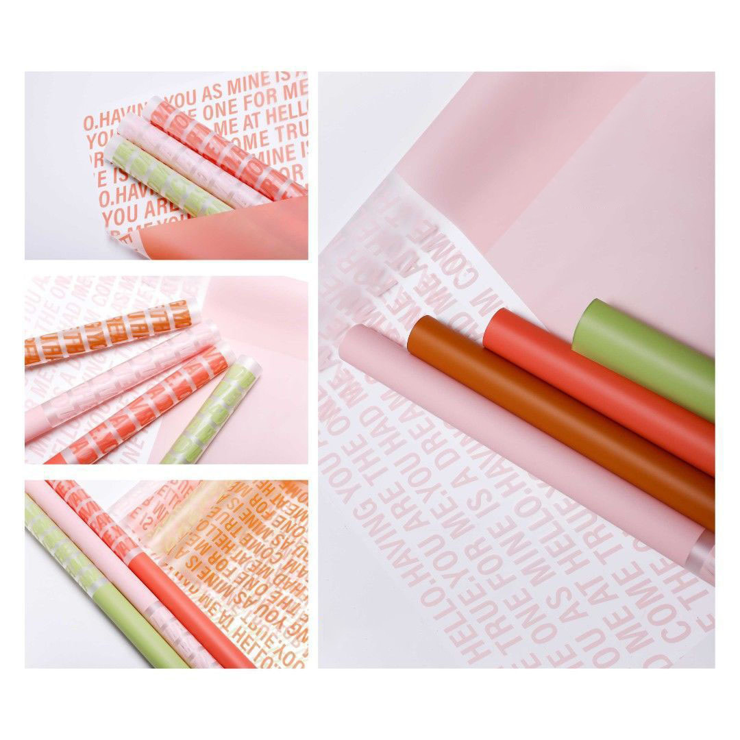 Waterdichte coating Art Flower Wrapping Nossa Paper