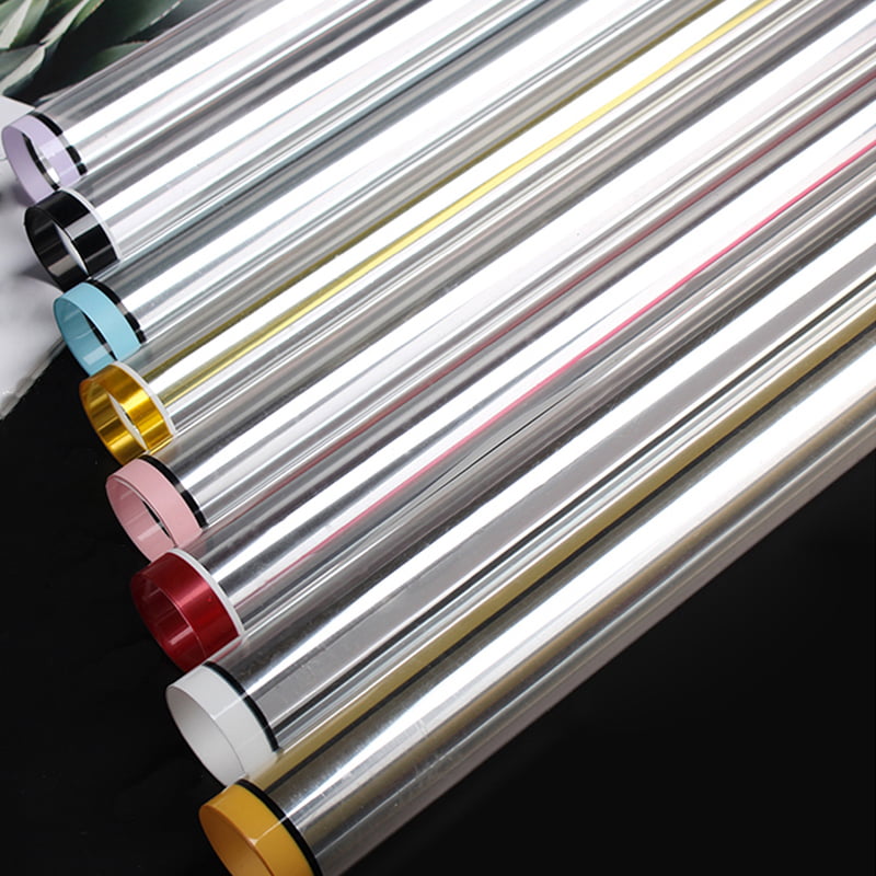Zilvergerand semi-transparant zilverion mat waterdicht bloeminpakpapier