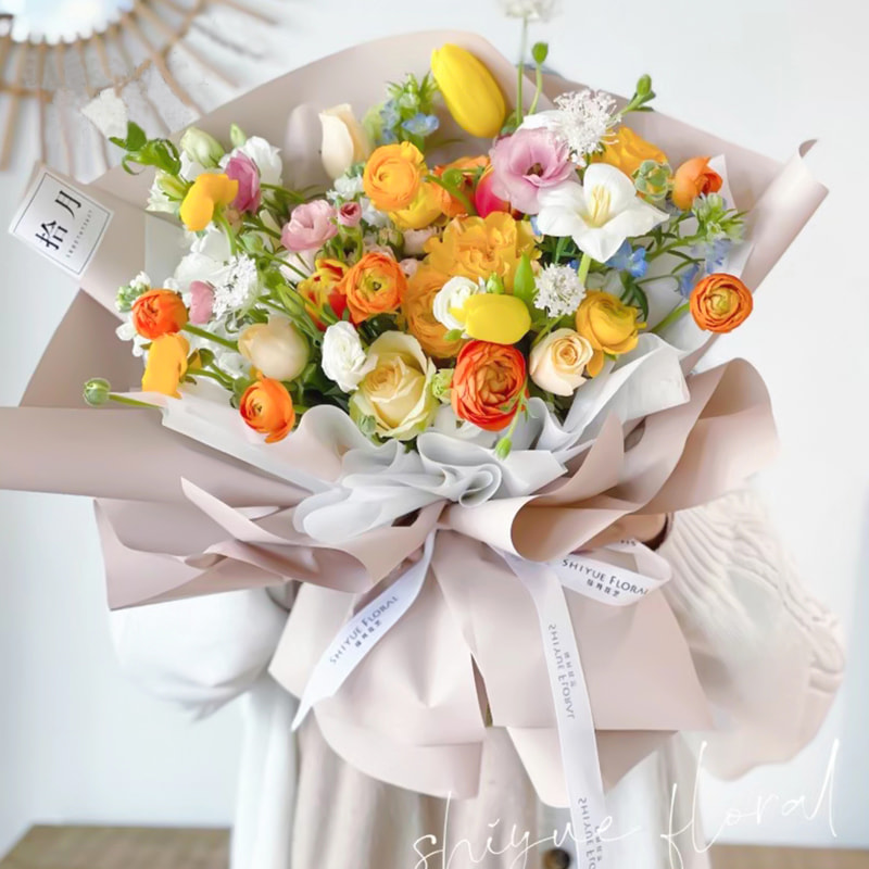 7,5 mil dikte plastic bloemenverpakkingsfolie