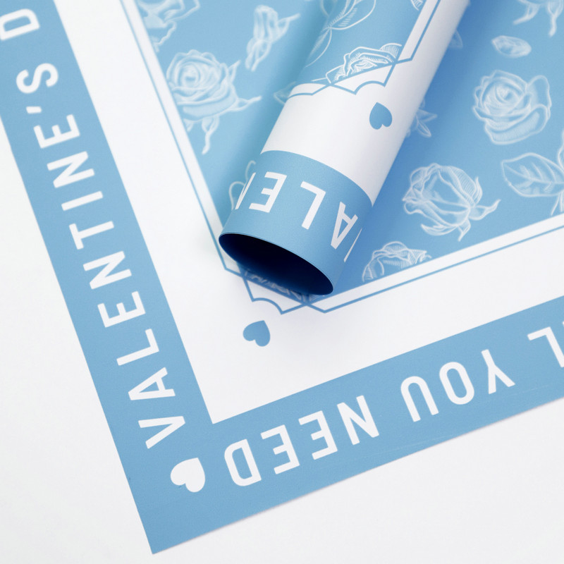 Roze patroon bloem inpakpapier