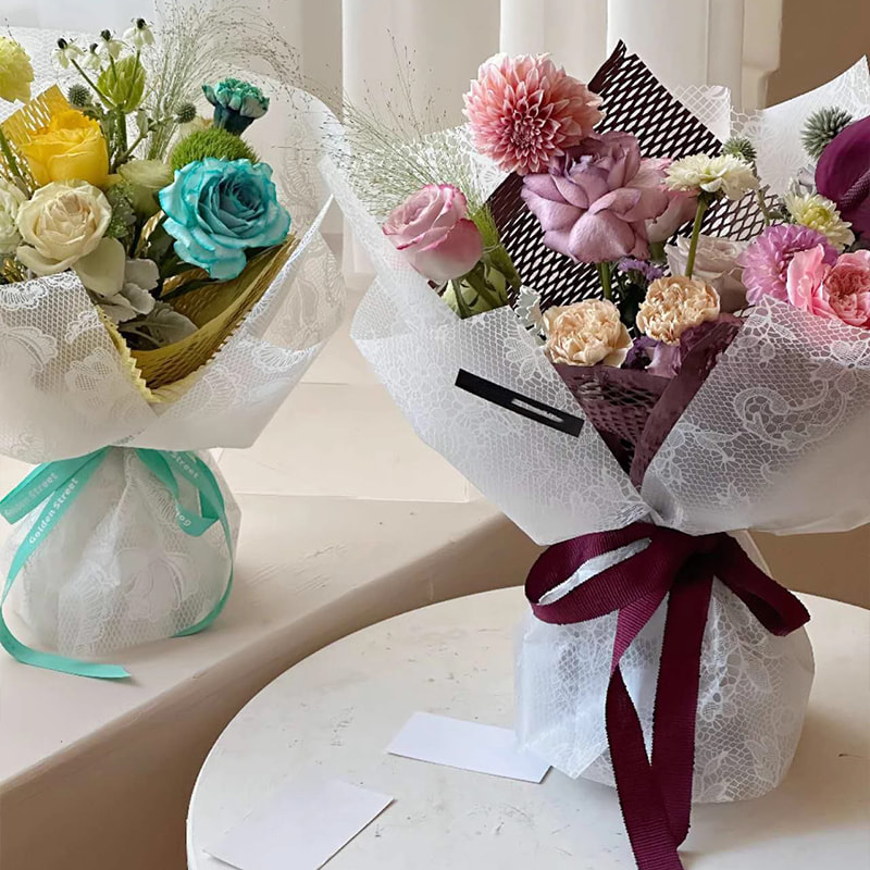 Nuosha bloemeninpakpapier in verschillende patronen en stijlen