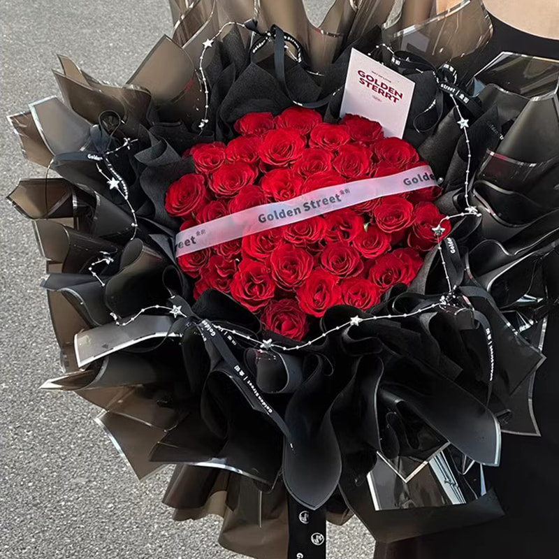 Zilverion waterglanzend inpakpapier voor bloemen
