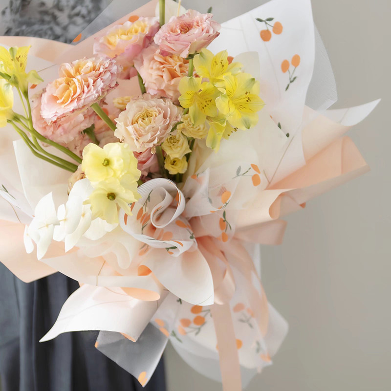 Verdikt ondoorzichtig plastic bloemenpapier