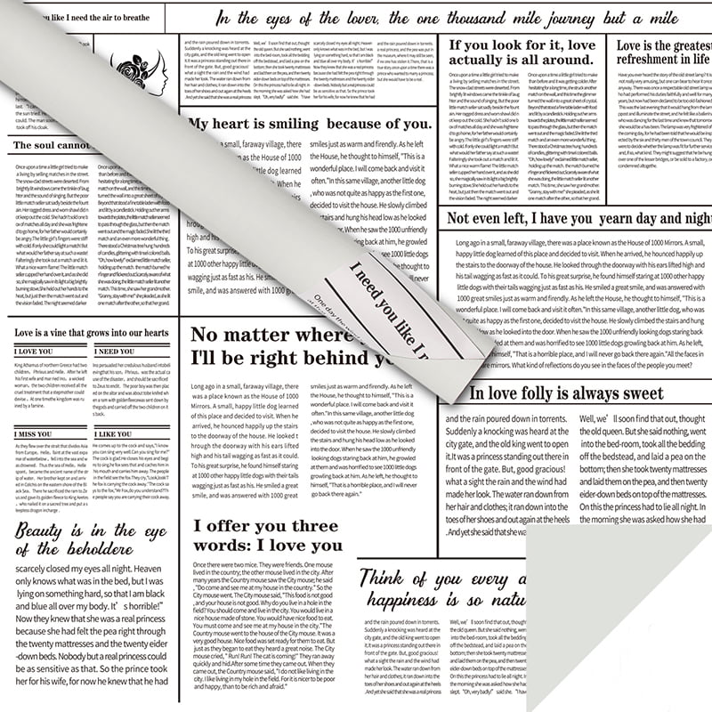 Engelse krantenbloem inpakpapier