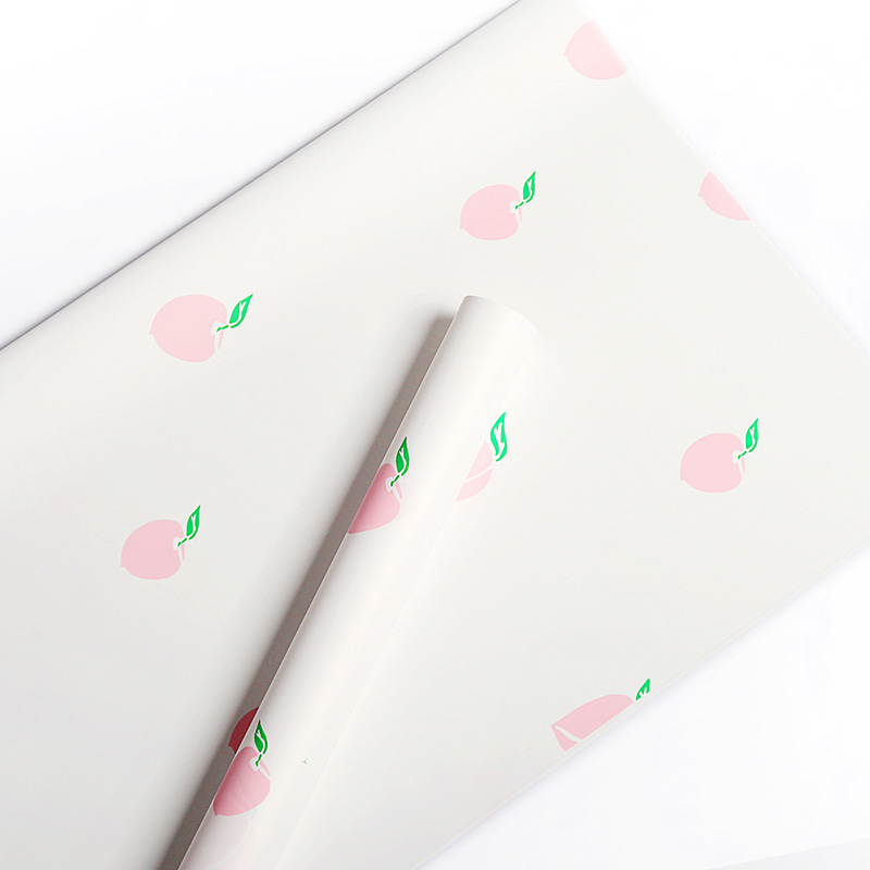 Eenvoudig inpakpapier met fruitpatroonboeket