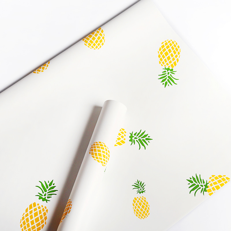 Eenvoudig inpakpapier met fruitpatroonboeket