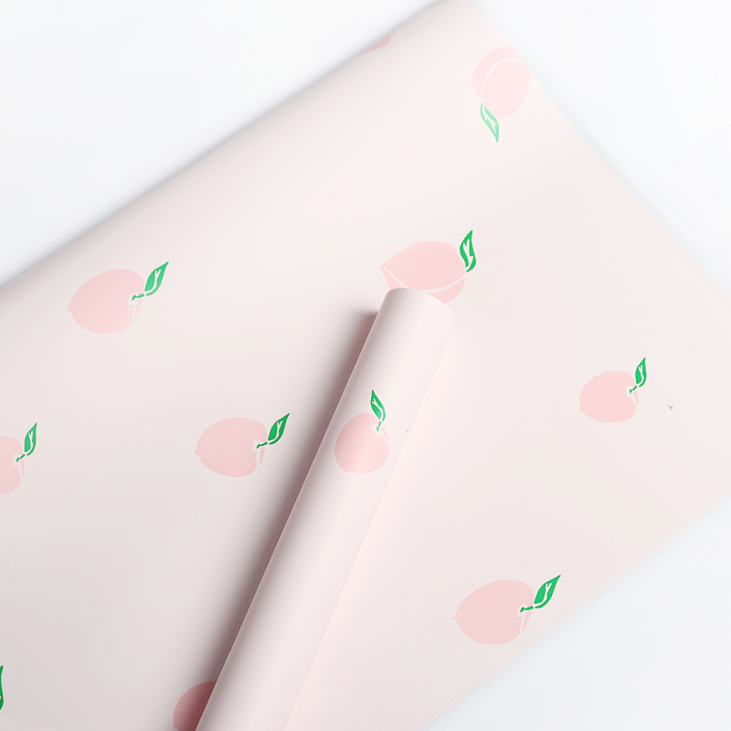 Eenvoudig inpakpapier met fruitpatroonboeket