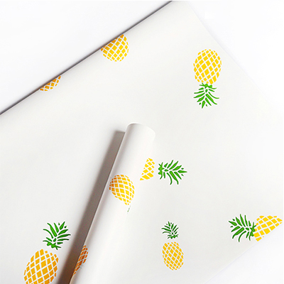 Eenvoudig inpakpapier met fruitpatroonboeket