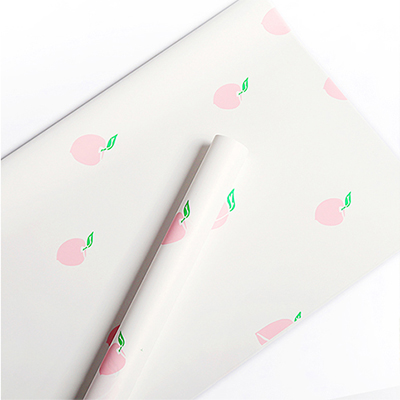 Eenvoudig inpakpapier met fruitpatroonboeket