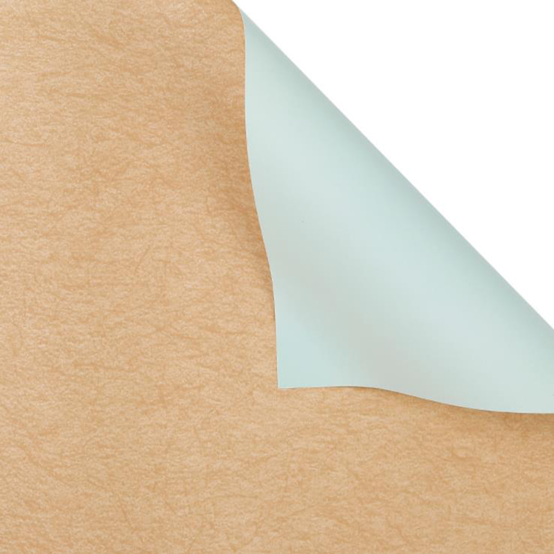 Koreaans inpakpapier in effen kleurenboeket
