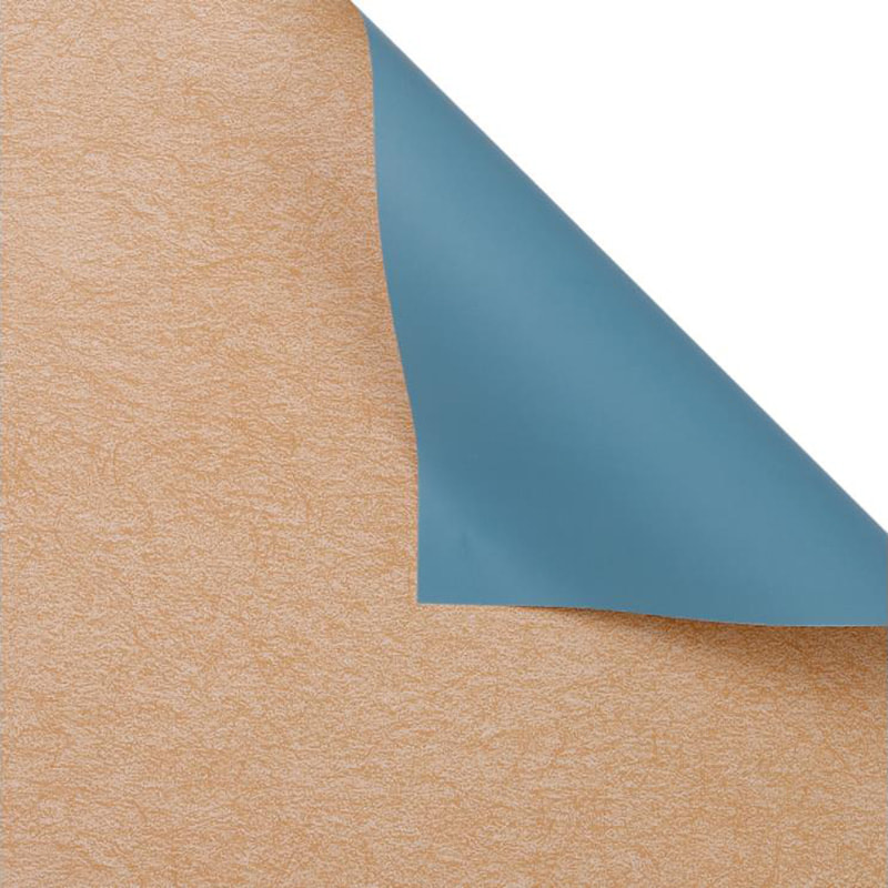 Koreaans inpakpapier in effen kleurenboeket