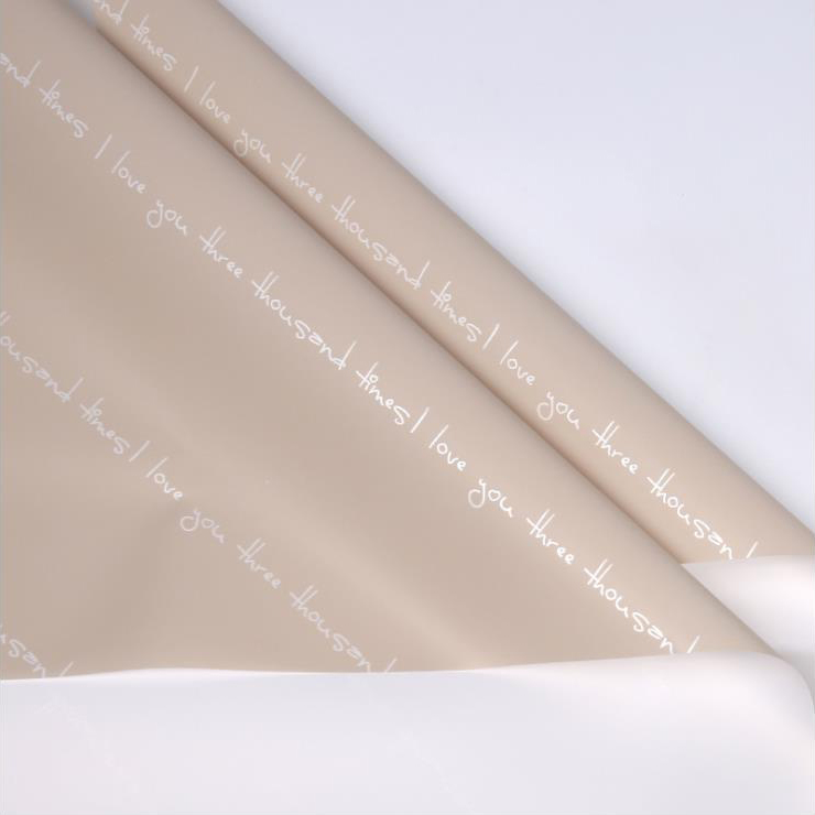 Bedrukt romantisch boeket inpakpapier
