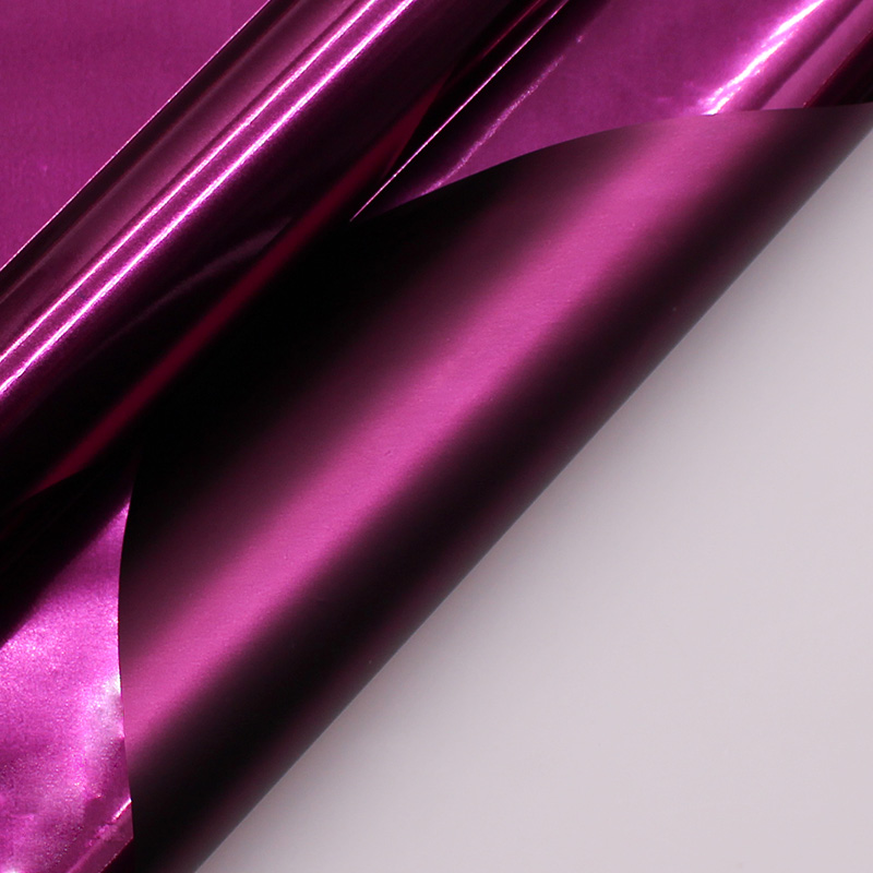 Dubbelzijdig glinsterend metallic filmboeket inpakpapier