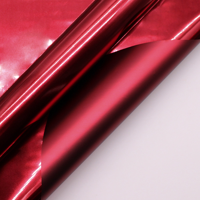 Dubbelzijdig glinsterend metallic filmboeket inpakpapier