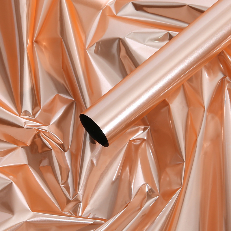 Effen kleur gespiegeld boeket inpakpapier