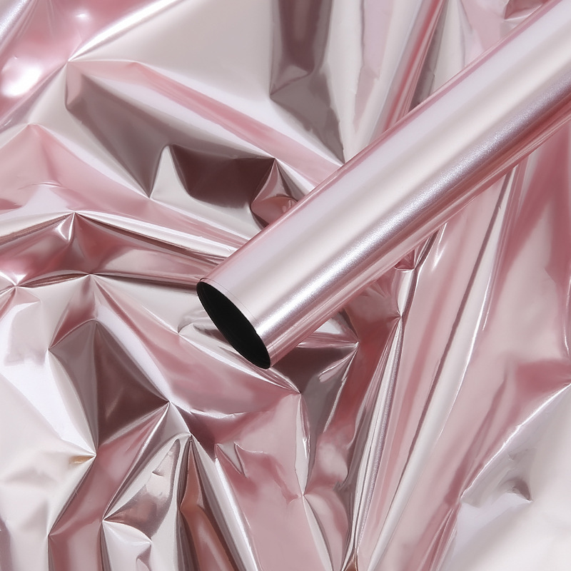Effen kleur gespiegeld boeket inpakpapier